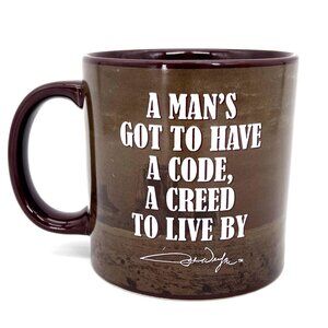 John Wayne The Duke Ceramic Coffee Cup Mug Inspirational Quote & Horseback Scene